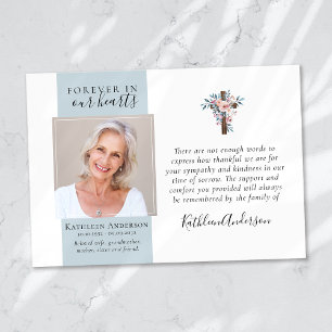 Eucalyptus Cross foto begrafenis dank u kaarten