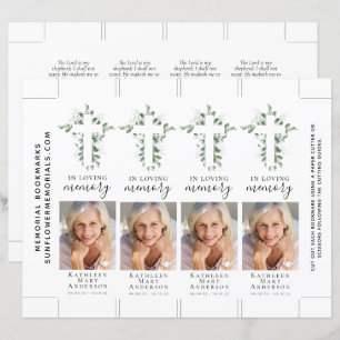 Eucalyptus Cross Foto Memorial Bladwijzer