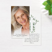 Eucalyptus Cross Foto Memorial Prayer Kaart (Bureau)