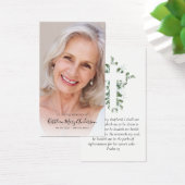 Eucalyptus Cross Foto Memorial Prayer Kaart (Bureau)