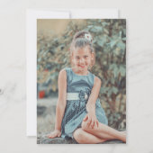 Eucalyptus Cross Girl Eerste Communie Kaart (Achterkant)