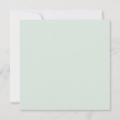 Eucalyptus Cross Modern Baptisme Square Hartelijk  Bedankkaart (Achterkant)