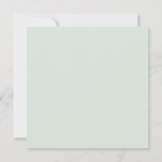 Eucalyptus Cross Modern Baptisme Square Hartelijk  Bedankkaart (Achterkant)