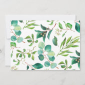 Eucalyptus Cross & Photo Baptisme Hartelijk dank Kaart (Achterkant)