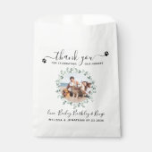Eucalyptus Custom Dog Foto Hartelijk dank voor wed Bedankzakje (Voorkant)