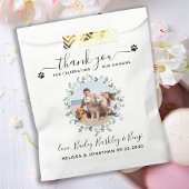 Eucalyptus Custom Dog Foto Hartelijk dank voor wed Bedankzakje