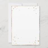 Eucalyptus Daisies Goud Elegant Bruiloft Kaart (Achterkant)