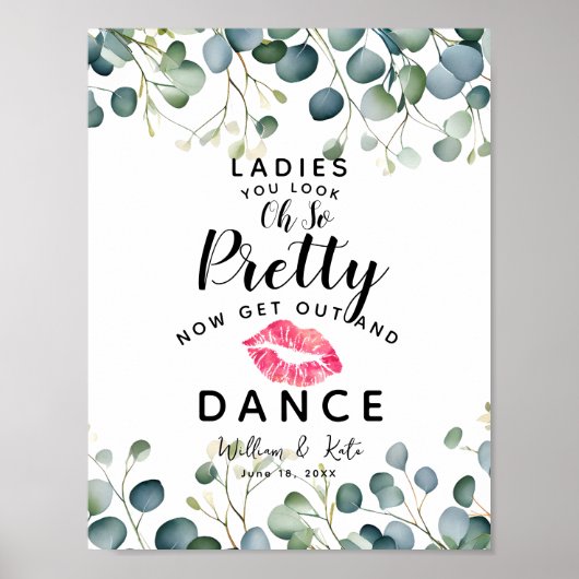 Eucalyptus dames dans BADKAMER bruiloft Poster (Voorkant)