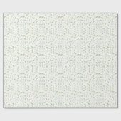 Eucalyptus & Dandelions Botanisch Patroon Cadeaupapier (Vlak)