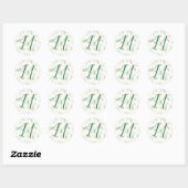 Eucalyptus & Dandelions Botanisch Patroon Ronde Sticker (Vel)