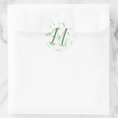Eucalyptus & Dandelions Botanisch Patroon Ronde Sticker (Tas)