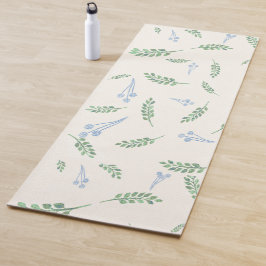 Eucalyptus & Dandelions Botanisch Patroon Yogamat