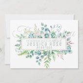 Eucalyptus DANK JE Kaart - tekst Beide zijden (Voorkant)