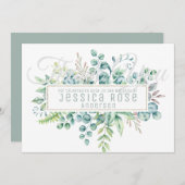 Eucalyptus DANK JE Kaart - tekst Beide zijden (Voorkant / Achterkant)