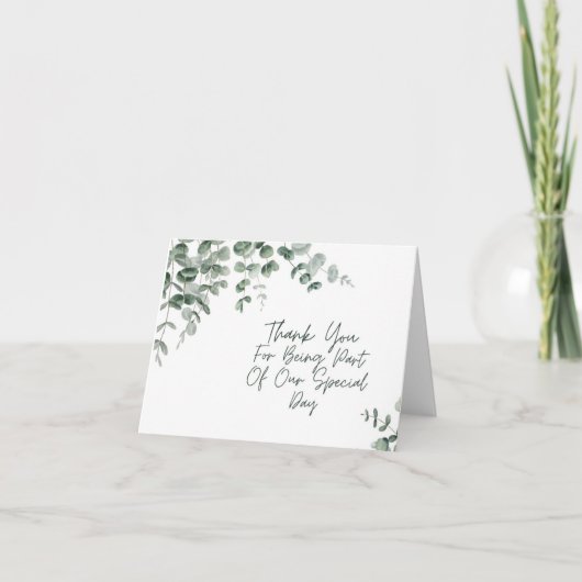 EUCALYPTUS DANKKAART BEDANKKAART (Voorkant)