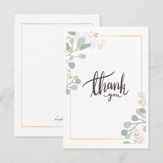 Eucalyptus Dankkaart Kaart (Voorkant / Achterkant)