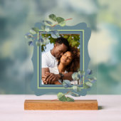 Eucalyptus Deco Frame Photo Frame Blue Acryl Bord (Neutraal)