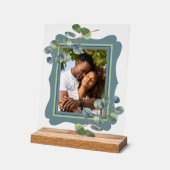 Eucalyptus Deco Frame Photo Frame Blue Acryl Bord (Hoek)