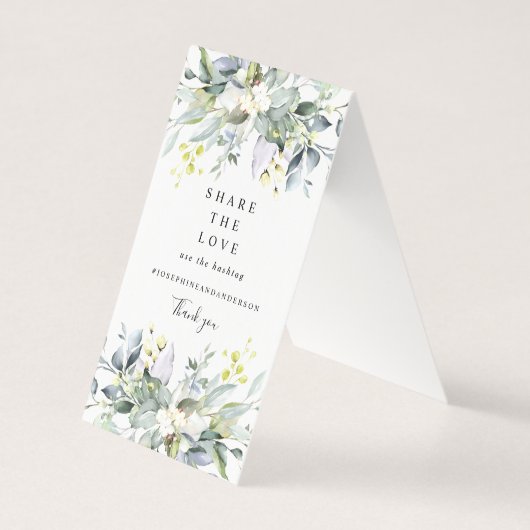 Eucalyptus deelt het teken van de liefdestafel kaart (Voorkant)