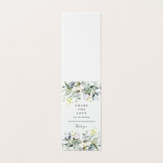 Eucalyptus deelt het teken van de liefdestafel kaart (Buitenkant ongevouwen)