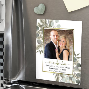 Eucalyptus Dennenboom Trouw Save the Date Foto Mag