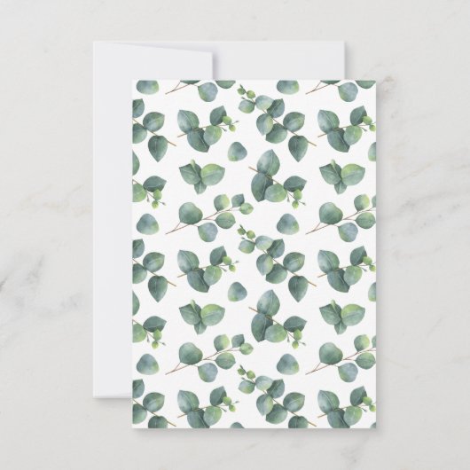 Eucalyptus diagonaal lijst RSVP (Achterkant)