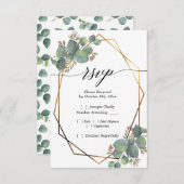 Eucalyptus diagonaal lijst RSVP (Voorkant / Achterkant)