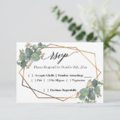 Eucalyptus diagonaal lijst RSVP (Staand voorkant)