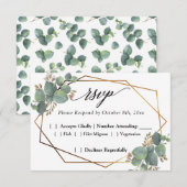 Eucalyptus diagonaal lijst RSVP (Voorkant / Achterkant)