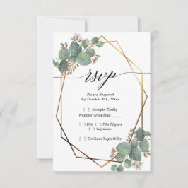 Eucalyptus diagonaal lijst RSVP Kaartje