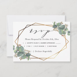 Eucalyptus diagonaal lijst RSVP Kaartje