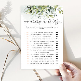 Eucalyptus die het mama- of papa-spel zei