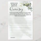 Eucalyptus die ik vrijgezellenfeest tweetalige gam (Achterkant)