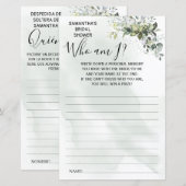 Eucalyptus die ik vrijgezellenfeest tweetalige gam (Voorkant / Achterkant)