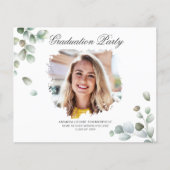 Eucalyptus diploma-uitnodiging voor afstudeerfeest (Voorkant)