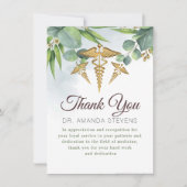 Eucalyptus Doctor | Verpleegkundige bedankt kaart (Voorkant)