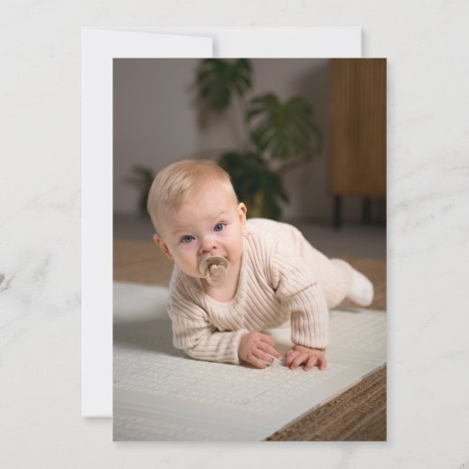 Eucalyptus doopsel groen doop kaart (Achterkant)