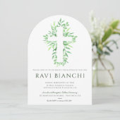Eucalyptus doopsel groen doop kaart (Staand voorkant)