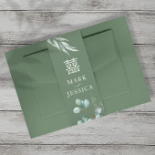 Eucalyptus Double Happiness Uitnodiging voor een b Uitnodigingen Wikkel