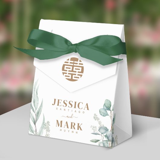 Eucalyptus Double Happiness Wedding Bedankdoosjes