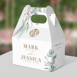 Eucalyptus Double Happiness Wedding Dank u Bedankdoosjes