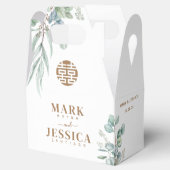 Eucalyptus Double Happiness Wedding Dank u Bedankdoosjes (Geopend)