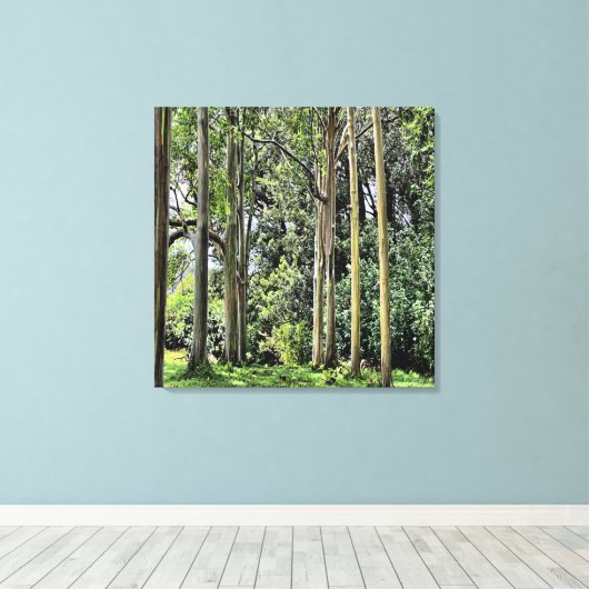 Eucalyptus Drievoudig Canvas (Insitu (Houten vloer))