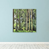 Eucalyptus Drievoudig Canvas Afdruk (Insitu (Houten vloer))