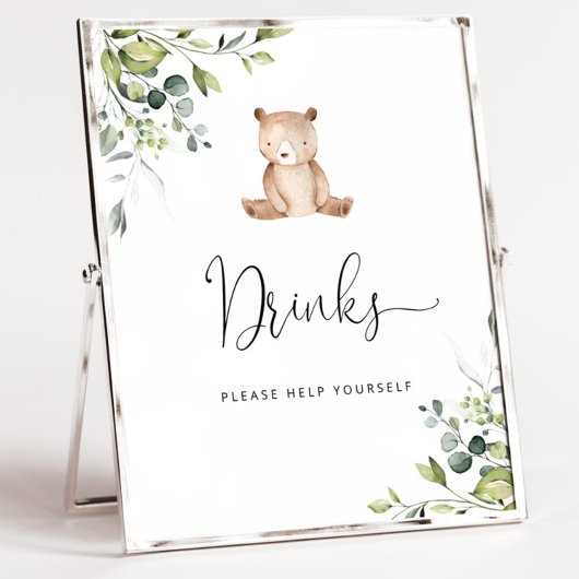 Eucalyptus Drinken met kleine beren helpen uzelf Poster