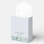 Eucalyptus Dusty Blue Botanische bruiloft Bedankdoosjes (Geopend)