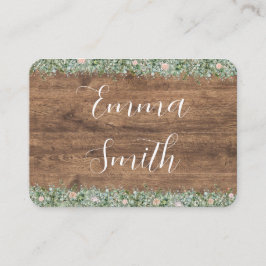 Eucalyptus Dusty Rose Place Cards | Greenery Plaatskaartje