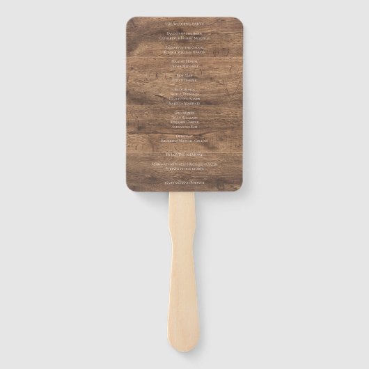 Eucalyptus Dusty Rose Program | Greenery Floral Handwaaier (Achterkant)