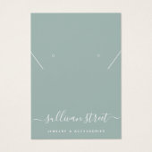 Eucalyptus Earring Ketting Display Kaart (Voorkant)