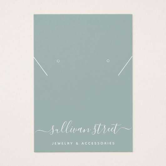 Eucalyptus Earring Ketting Display Kaart (Voorkant)